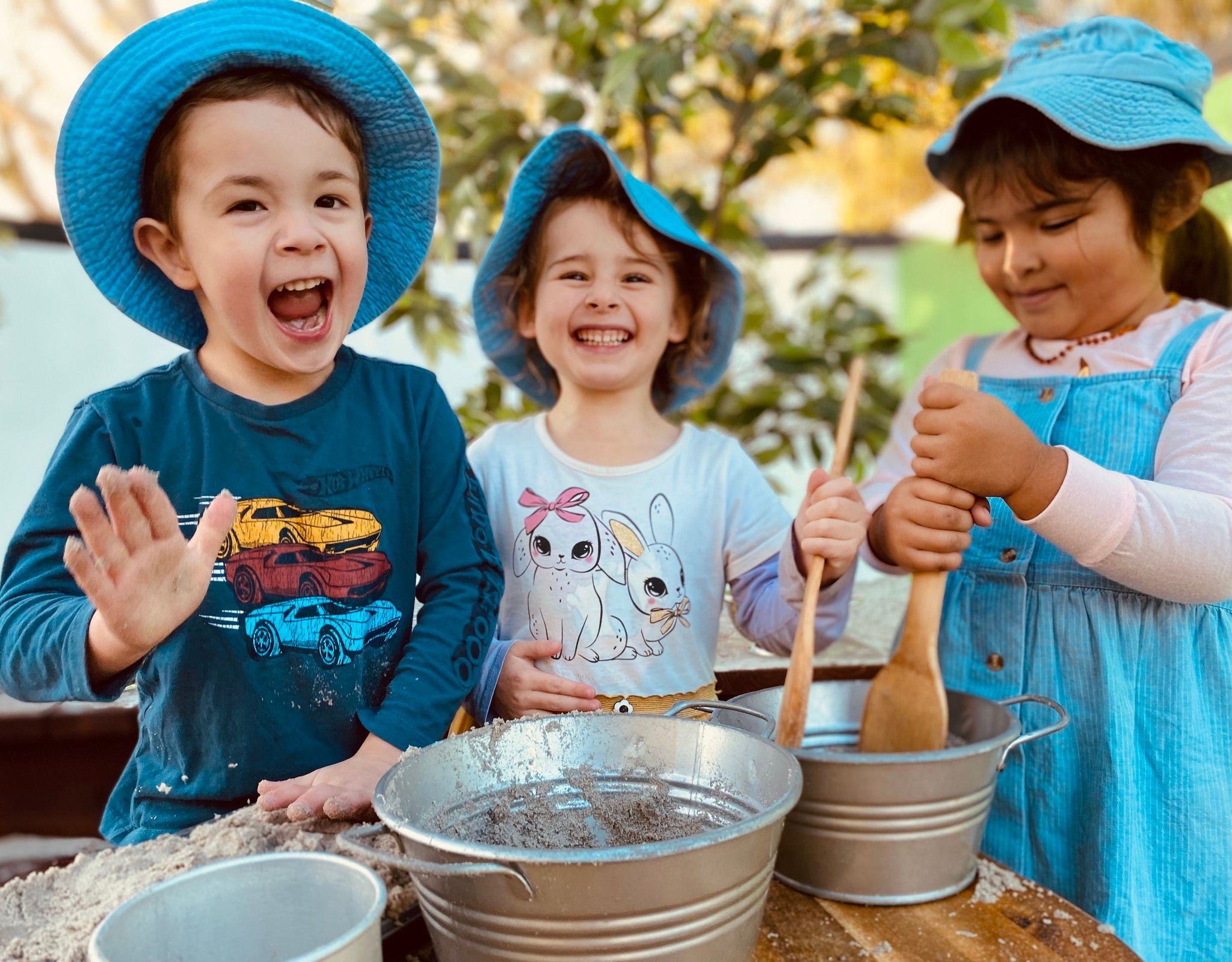 STEAM class for preschool aged children with laughter and smiles