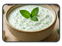 Cucumber Dip Raita Green Leaves Early Learning