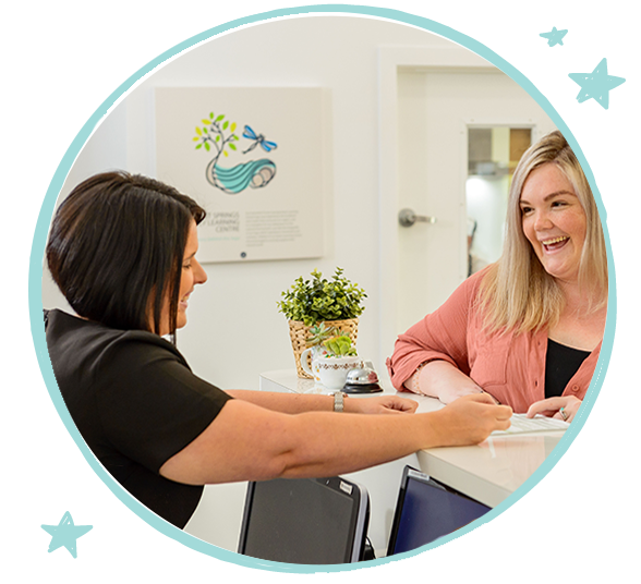 Fresh Coffee Showcase Green Leaves Educator Meeting Happy Parent