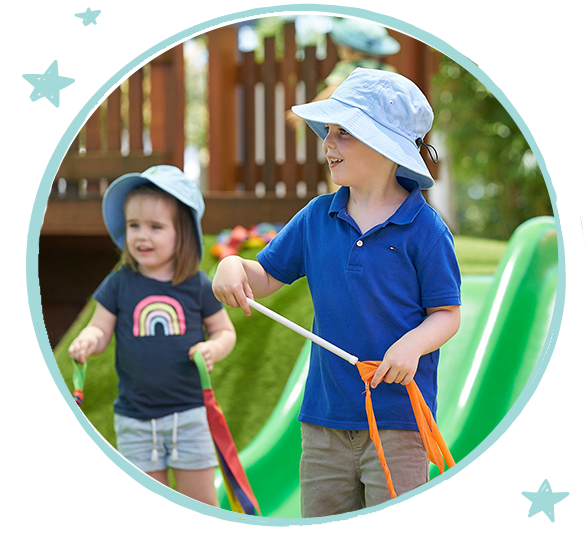 creative play at green leaves early learning in outdoor play spaces