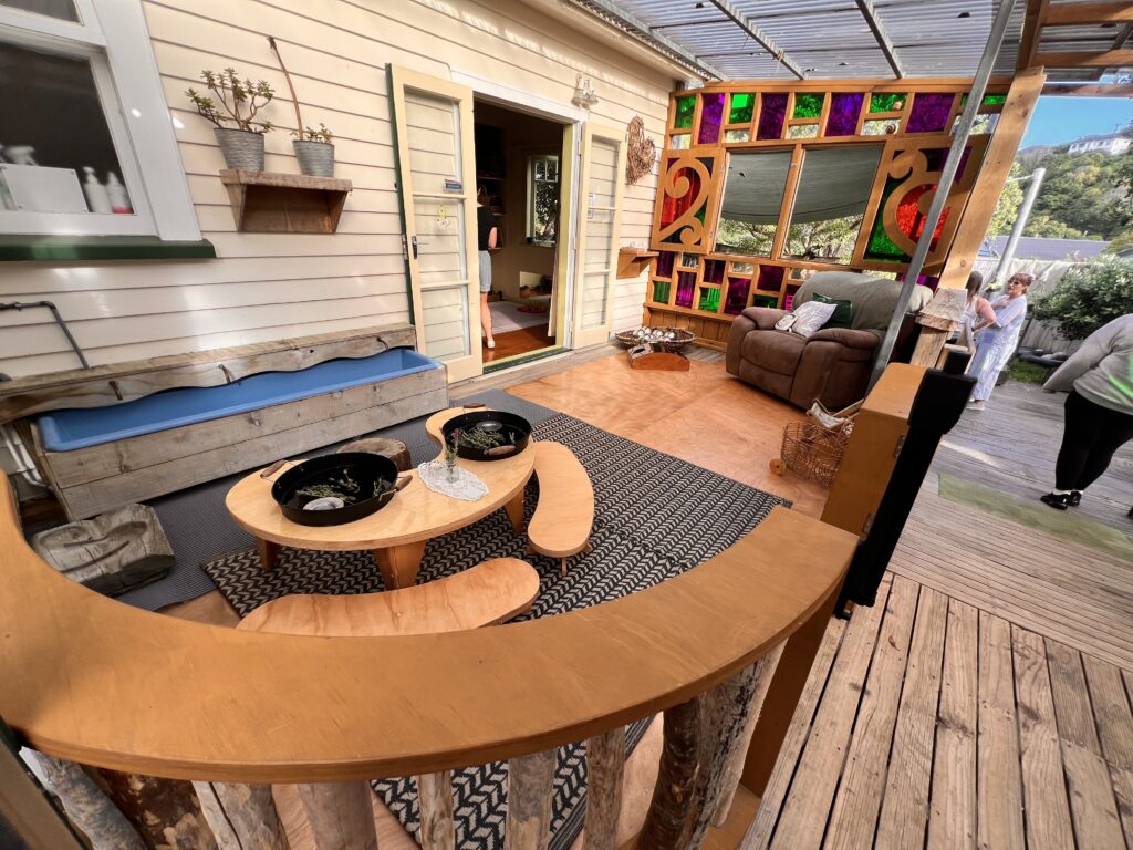 Outdoor play space for the children and educators